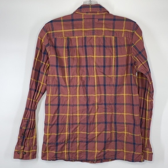 Duluth Trading Pink Plaid Button Up Flannel Shirt Size XS - Picture 2 of 7